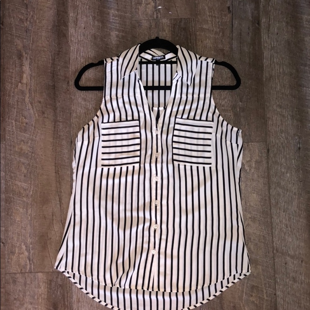 Express striped tank top